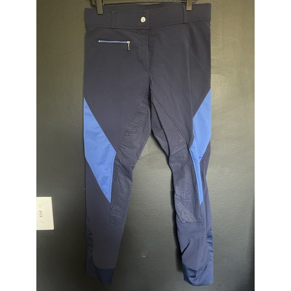 Riding Sport Pants - Riding Sport Womens 30 Grand Prix Silicone Full Seat Blue Equestrian Riding